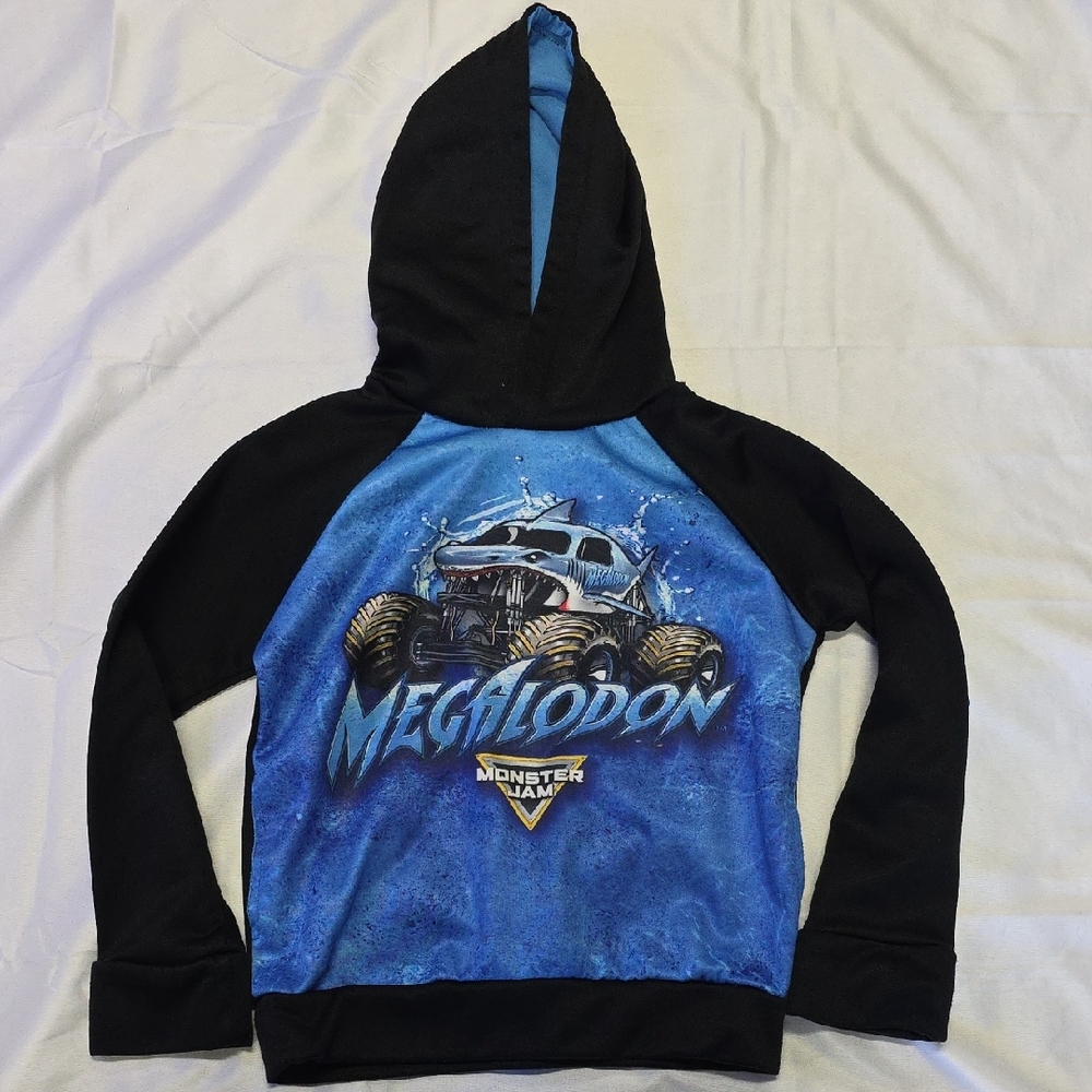 Monster Jam Kids Hoodie - Blue and Black